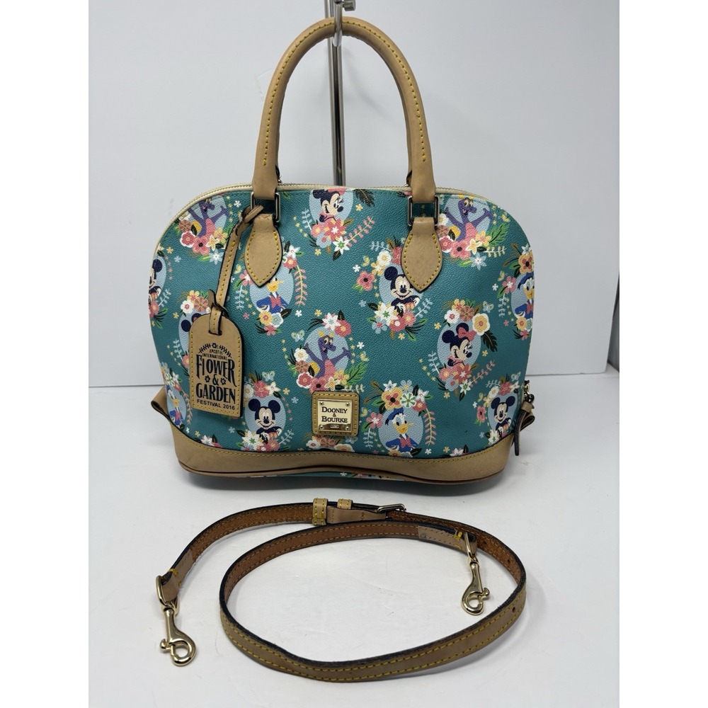 Disney Dooney & Bourke Epcot Flower and Garden 2016 Satchel Bag